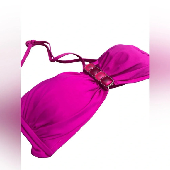 2bamboo pink strapless bikini halter top - Picture 2 of 4